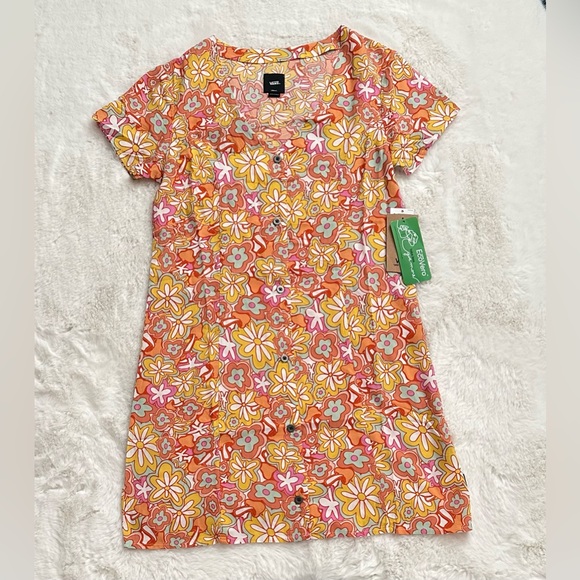 VANS Resort Floral Womens Short Dress - Picture 12 of 12